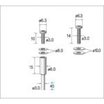 NAKANISHI 37062 Mandrel 3 pieces