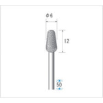 NAKANISHI 12347 Electroplated diamond bur Tapered rounded tip