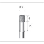 NAKANISHI 13014 Electroplated diamond bur Cylindrical
