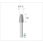 NAKANISHI 12342 Electroplated diamond bur Tapered rounded tip