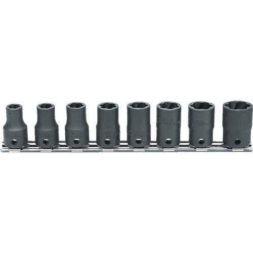 KO-KEN RS31278 Nut Twister Set, 9.5mm Drive, 8-Piece Set