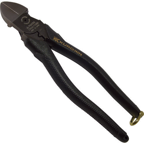 FUJIYA 7700N-175BG Electrician's Master Offset Thin Blade Nippers (Black & Gold)