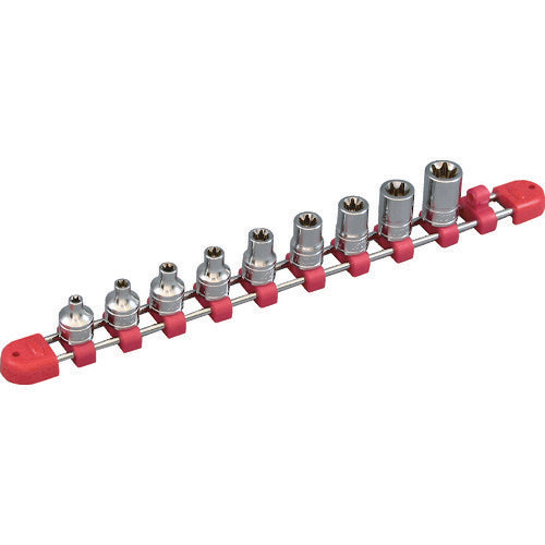 KTC TB3E09 9.5 sq. E-type Torx wrench set [9-piece set]