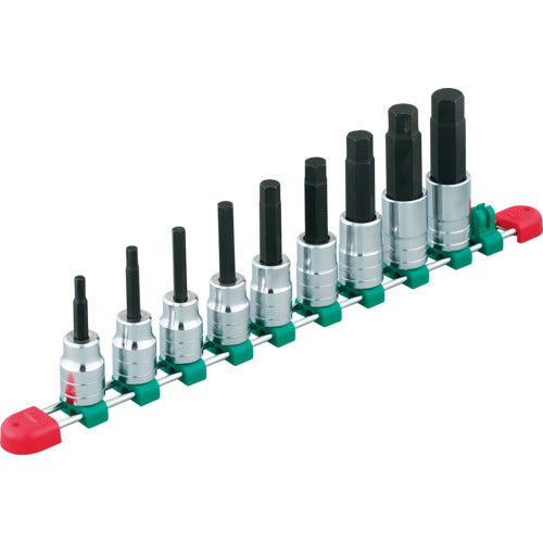 KTC TBT409BH 12.7 sq. Hexagon Bit Socket Set [9-piece set]