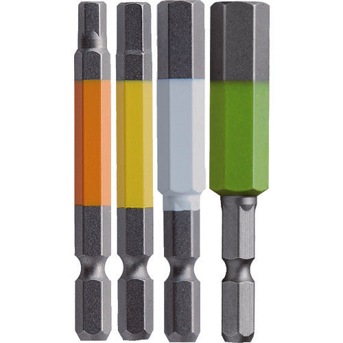 ANEX ACHX4-65L Hex wrench color bit Set of 4