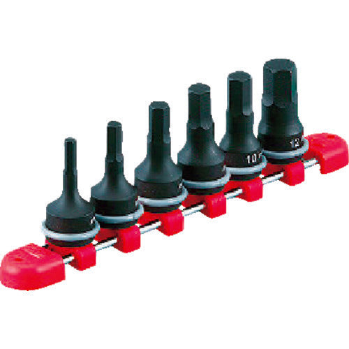 KTC TBTP306P 9.5 sq. Impact Wrench Hexagon Wrench Set [6-piece set]
