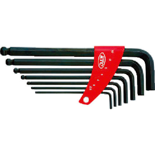 KTC HL257 Ballpoint L-shaped long hex wrench set [7-piece set]