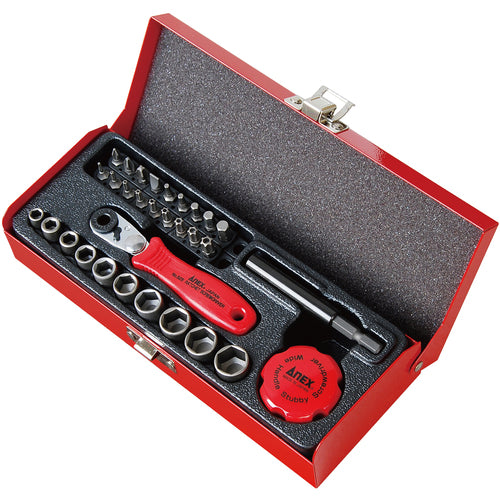 ANEX 525-28B Compact Ratchet 52 Bit set of 28