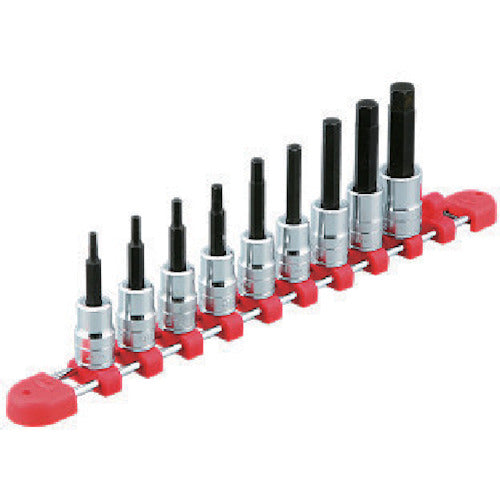 KTC TBT309BH 9.5 sq. Hexagon Bit Socket Set [9-piece set]