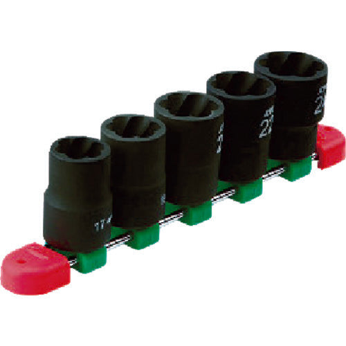 KTC TB4TW05 12.7 sq. Twist Socket Set [5-piece set]