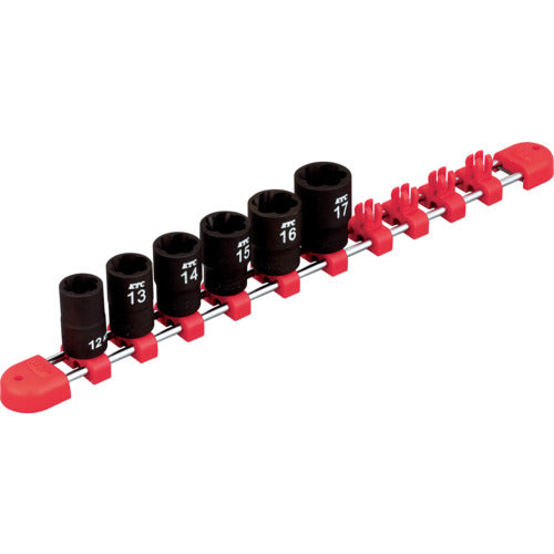 KTC TB3TW06 9.5 sq. Twist Socket Set [6-piece set]