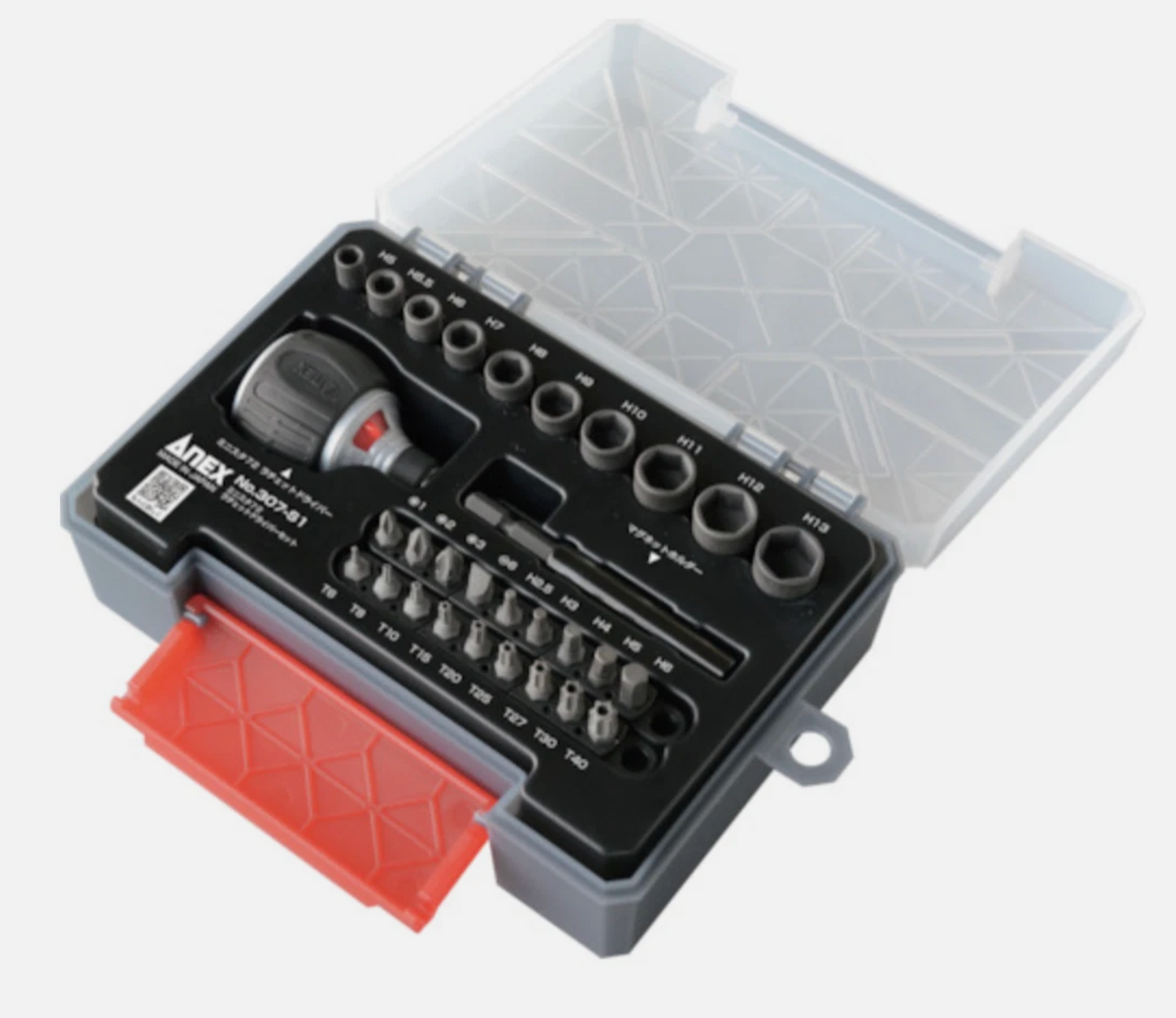 ANEX MiniSta 72 Stubby Ratchet Driver Set 307-S1 – 32 Pieces