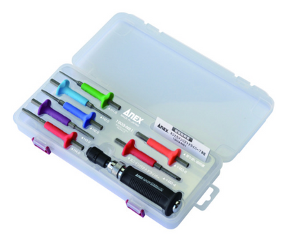 Annex NEJITORI Impact Screw Remover Set 7pcs Model 1903-NS1 1/4in Drive