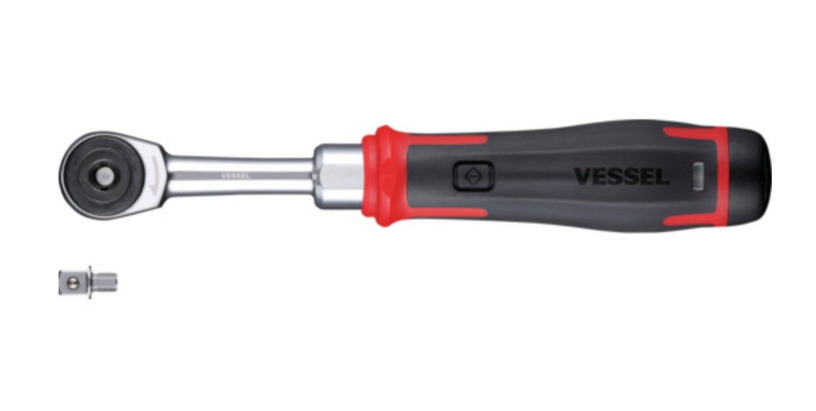 VESSEL 400ER3 Cordless Slim Electric Screwdriver Ratchet USB Rechargeable