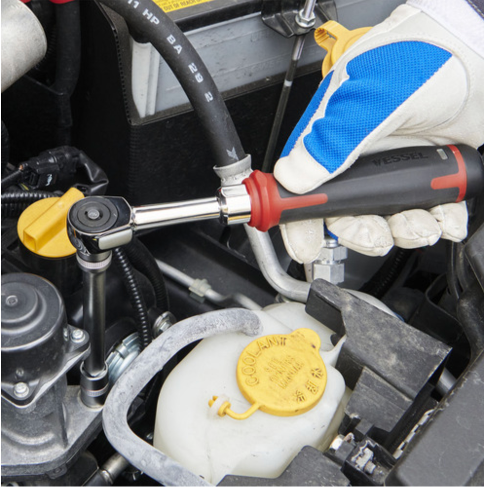 VESSEL 400ER3 Cordless Slim Electric Screwdriver Ratchet USB Rechargeable