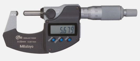 MITUTOYO BMD-25MX Digital Spherical Micrometer 0–25mm IP65 Precision Tool