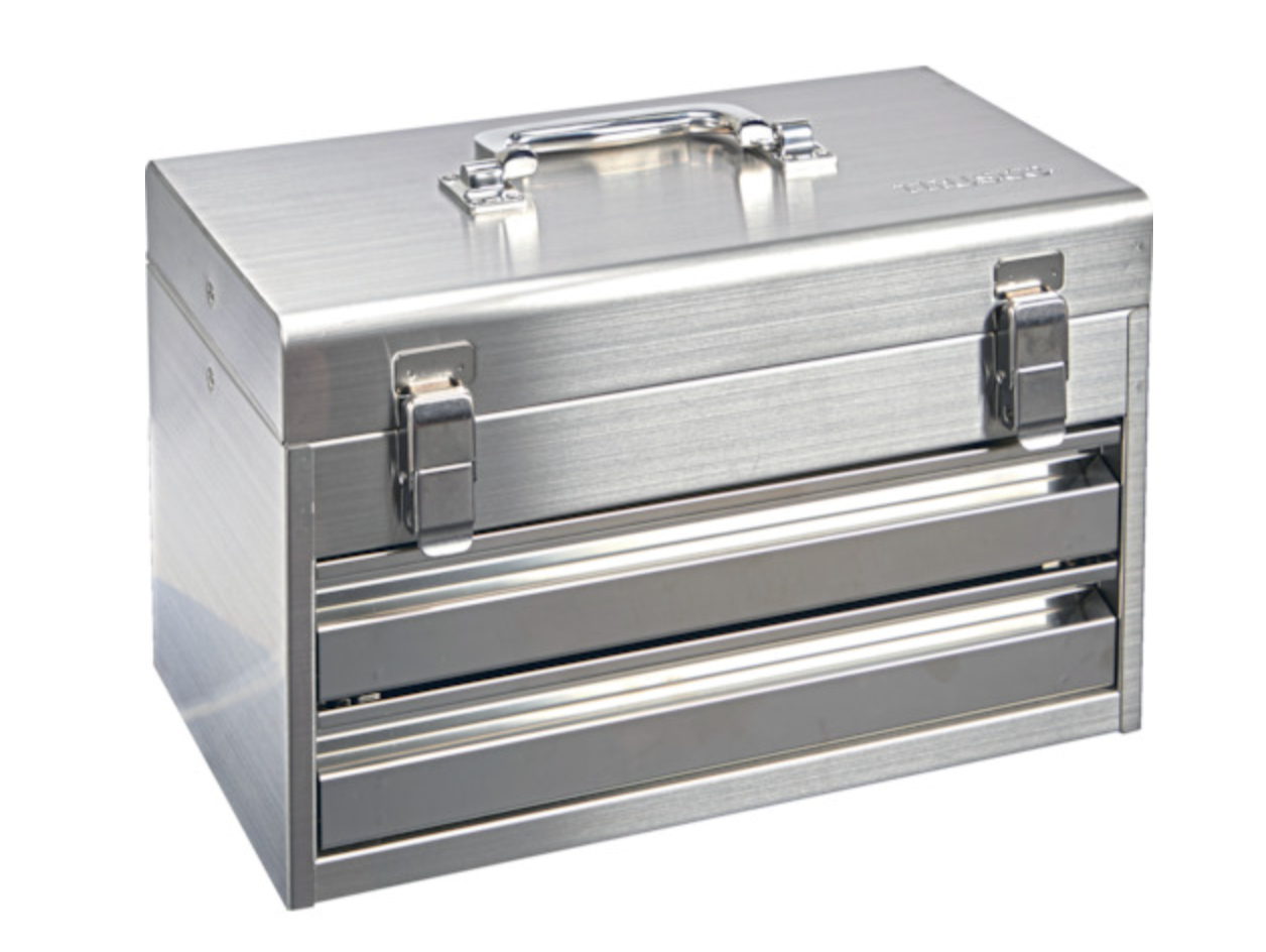 TRUSCO Stainless Steel Tool Chest – 2-Drawer (W395×D220×H250mm)0
