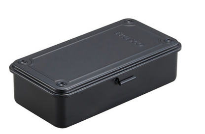 TRUSCO Trunk-Type Steel Toolbox T-190MBK – 203×109×56mm, Matte Black0