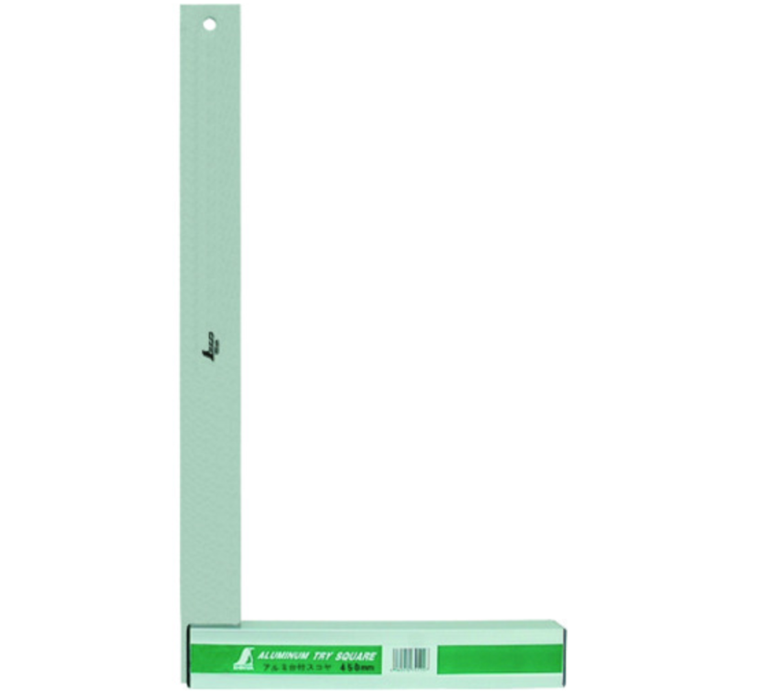 Shinwa 450mm Try Square with Aluminum Base – Precision Right Angle Tool 741150